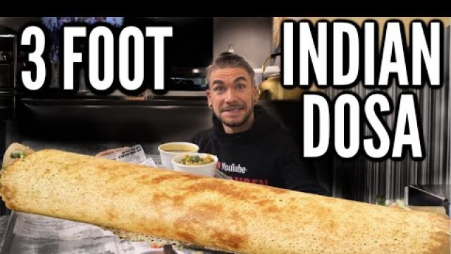 'METER LONG INDIAN DOSA CHALLENGE (3 Feet Long) | Huge Indian Food Challenge!'