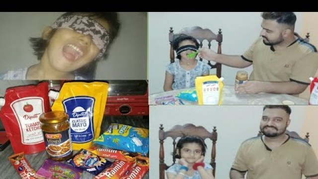 'MY LITTLE NIECE BLINDFOLDED FOOD TASTE CHALLENGE [ SOMETHING SPECIAL ]