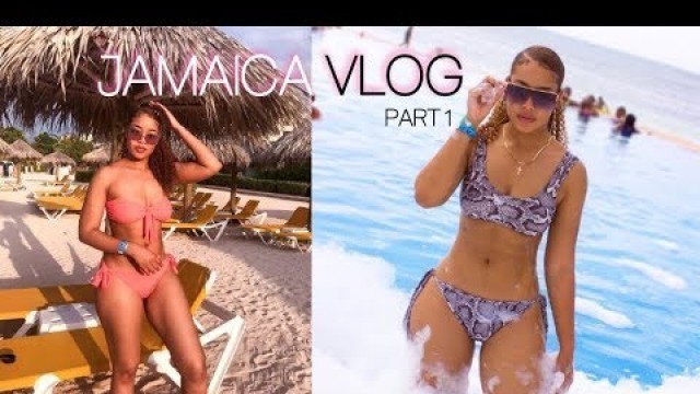 'JAMAICA VLOG PART 1| BOMB FOOD, CATCHING LIZARDS, & FOAM PARTY!'