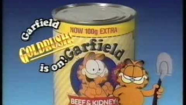 'Garfield Cat food 1992 Advertsment'