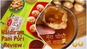 'Haldiram Pani Puri Unboxing | Haldiram Ready to Eat Food | Instant Pani Puri | Golgappa Haldiram'