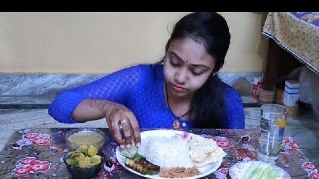 '#khaikhaimamoni #youtube indian food eating show | eating show bengali video | veg thali eating show'