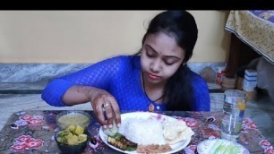 '#khaikhaimamoni #youtube indian food eating show | eating show bengali video | veg thali eating show'