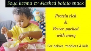 'Quick and healthy snack | High protein & calcium rich food | For babies, toddlers & kids'