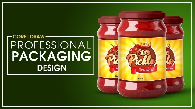 'Coreldraw Package Design | Food Product Packaging Design Ideas | Product label design ideas |Pickle'