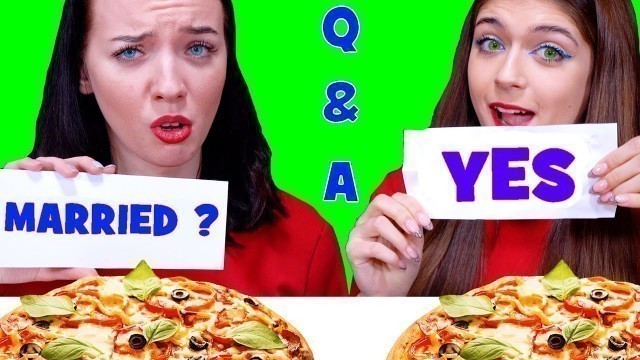 'ASMR Question and Answer Pizza Challenge By LiLiBu'