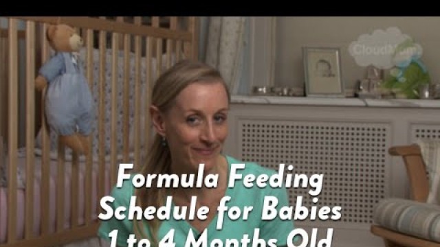 'Formula Feeding Schedule for Babies 1 to 4 Months Old | CloudMom'