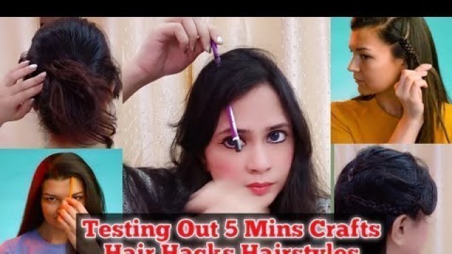 'Testing Out Viral Hair Hacks By 5 MINUTES CRAFT | They Really Works'