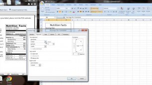 'How to Make Your Own Excel Template for Nutrition Facts : Computer Tips'