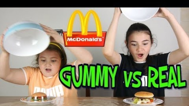 'REAL FOOD VS. GUMMY FOOD McDONALD  edition ( cibo reale vs cibo gommoso )  by Marghe Giulia Kawaii'