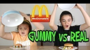 'REAL FOOD VS. GUMMY FOOD McDONALD  edition ( cibo reale vs cibo gommoso )  by Marghe Giulia Kawaii'