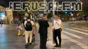 'STREETS OF JERUSALEM, ISRAEL, OUTSIDE The Shuk, LEAVING MAHANE YEHUDA MARKET'