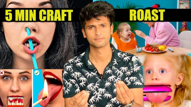 'Weirdest 5 minute craft hack roast !! RAJAT PAWAR !!'